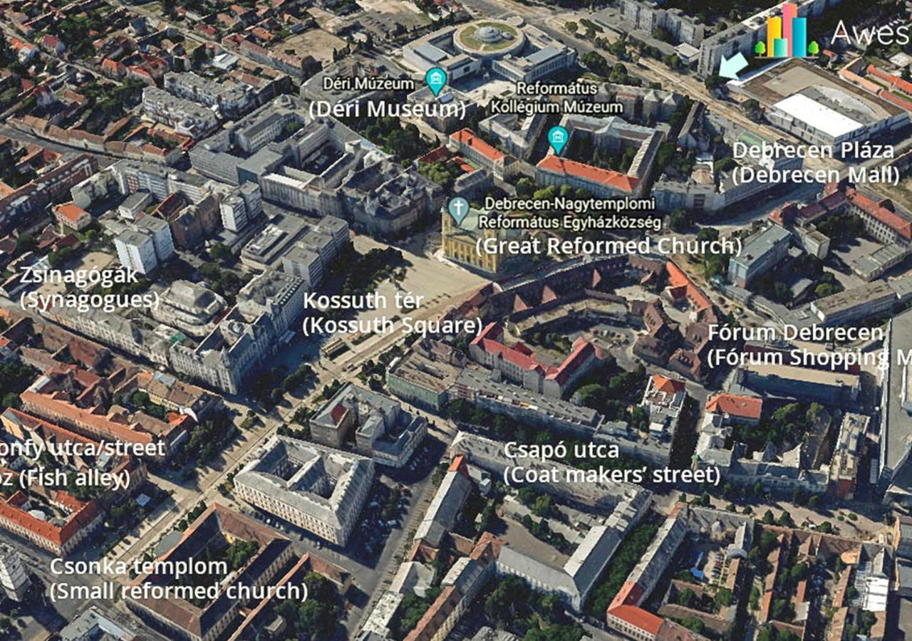 Aweshome City Apartment - 3 Bedrooms And Free Parking Debrecen Esterno foto